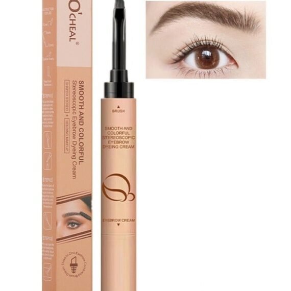 Eyebrow Dyeing Cream 2 in 1 Shaped Stereo and Holding Makeup Smooth Colorful Stereoscopic Eyebrow Cream Waterproof Sweatproof Quick Dry Eyebrow Dyeing Pencil Honey Tea 01