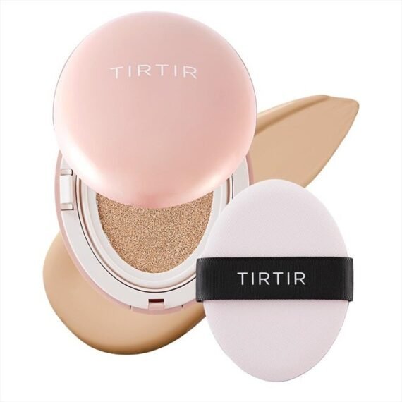 Mask Fit All Cover Pink Cushion Foundation | High Coverage, Velvety Matte Finish, Lightweight, Flawless, Corrects Redness, Korean Cushion, Pack of 1 (0.63 oz.), #23N Sand