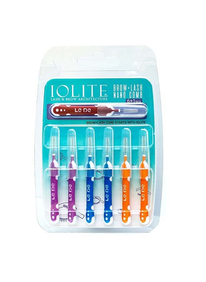 7-Pieces Lash And Brow Nano Comb, Nano Brush
