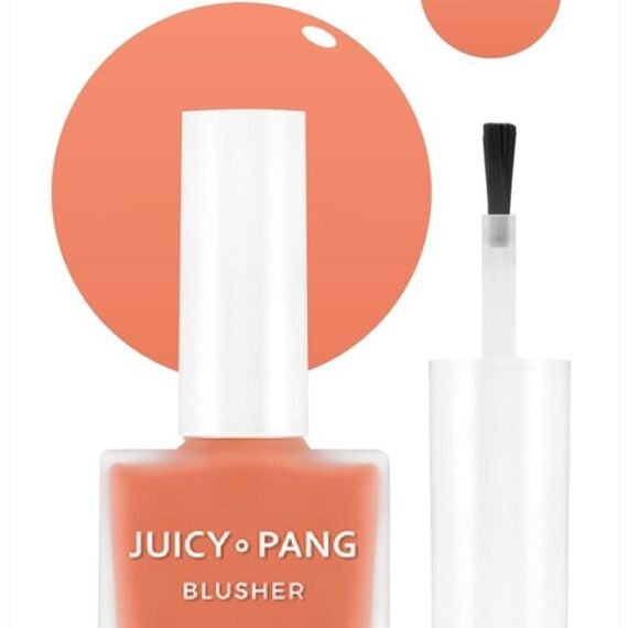 JUICY-PANG WATER BLUSHER (CR02 - Do You Like Persimmon?)- Korean Liquid Blush For Cheeks K Beauty Makeup