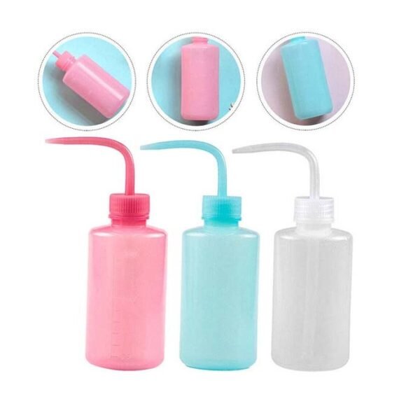 Eyelash Extension Cleaning Bottle - Squeeze Washing Bottle For Grafting and Makeup Tools - Pink