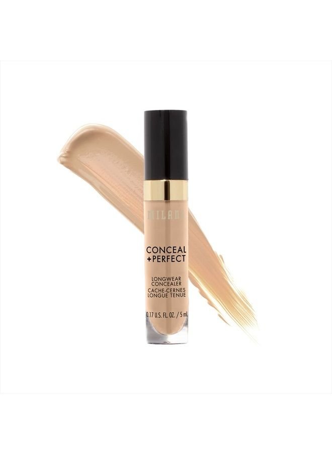 Conceal + Perfect Longwear Concealer - Medium Beige (0.17 Fl. Oz.) Vegan, Cruelty-Free Liquid Concealer - Cover Dark Circles, Blemishes & Skin Imperfections for Long-Lasting Wear