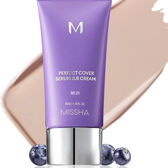 Missha, Perfect Cover Serum B.B Cream, No 21 Light Beige, 1.18 fl oz (35 ml) Light Beige