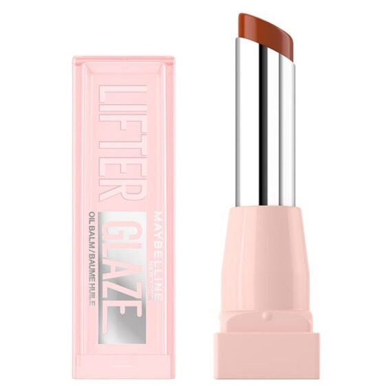 Maybelline New York Lifter Glaze Oil Balm, Hydrating Oil Balm With Hyaluronic Acid, Up to 24H Hydration, Latte Crush 009