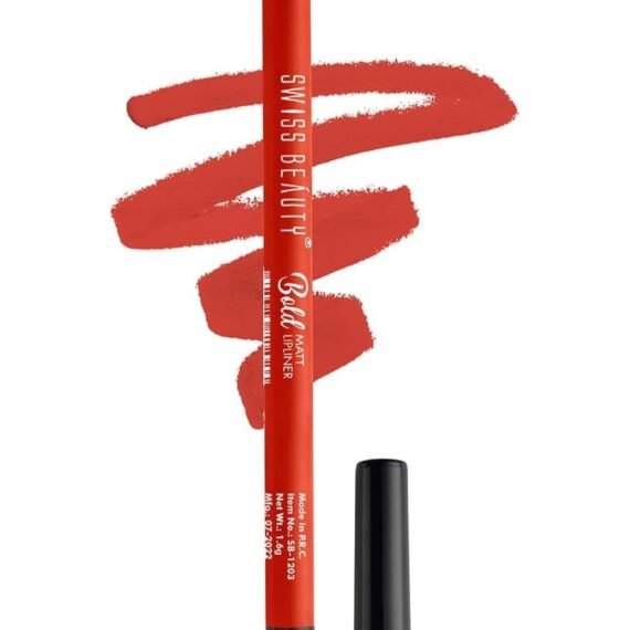 Swiss Beauty Bold Matt Lip Liner | Long-lasting | Matte Finish | Non-drying | Orange Red Shade-08, 1.6gm