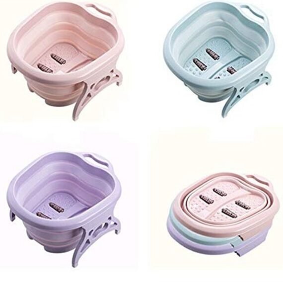 Foot Tub Massage Bucket Foldable With Massage Roller Foot Spa Pedicure Buckets Suitable For Home Spa Pedicure Relieve Stress
