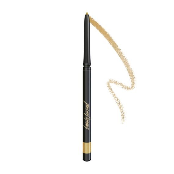 Beauty For Real I-Line 24-7 Waterproof Gel Eyeliner, Whiskey, Golden Brown Bronze, Cruelty Free Blendable Gel Formula for Precision Application, 0.01oz