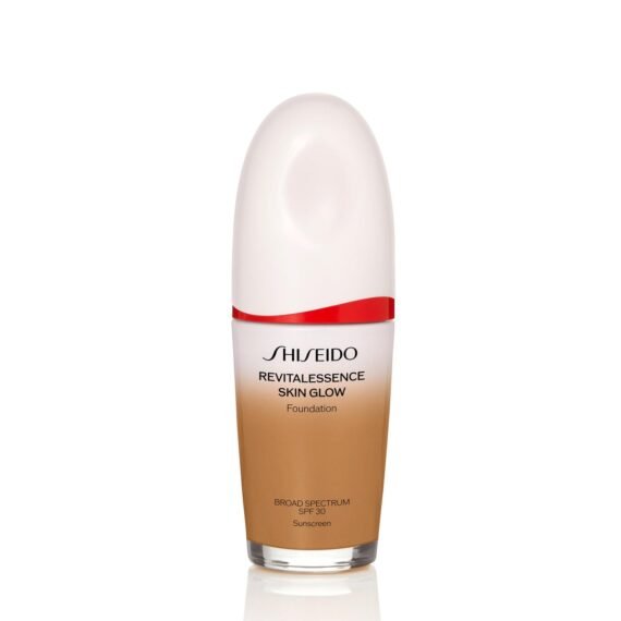 Shiseido RevitalEssence Skin Glow Foundation SPF 30, 360 Citrine - Buildable, Medium Coverage - 24-HR Hydration & 12-HR Wear - Transfer, Crease & Fade Resistant - Non-Comedogenic - All Skin Types