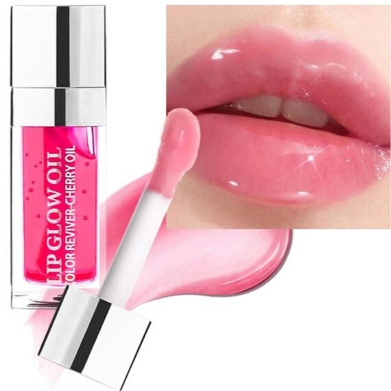 Lip Glow Oil, 2 In 1 Double Effect Lip Glow Oil, Keeps Your Lips Moisturized, Locks In Moisture And Maintains a Lasting Charm,Simple To Operate and Save Your Time #015