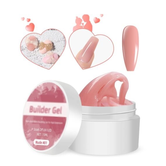 Solid Sculpture Builder Gel for Nails,  Nail Sculpting Gel, Non-Sticky Hand Solid Builder Gel, Upgrade Hard Nail Extension Gel, 3d sculpting gel for Nail Art Design Salon Nail Art(Nude Color)