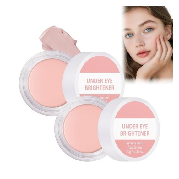 2Pacs Under Eye Brightener Corrector for Women, Nourishing Luminous Under Eye Concealer, Color Corrector Concealer Full Coverage Concealer for Fix Conceal Dark Circles, Vegan Eyes Makeup (0.35oz)