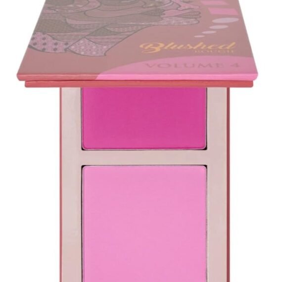 Juvia's Place Blushed Duo Blush Volume4 - Two Tone Pigmented Buildable Pressed Mineral Powder - Rosy Natural Cheeks Matte Fresh Finish for All Skin Color