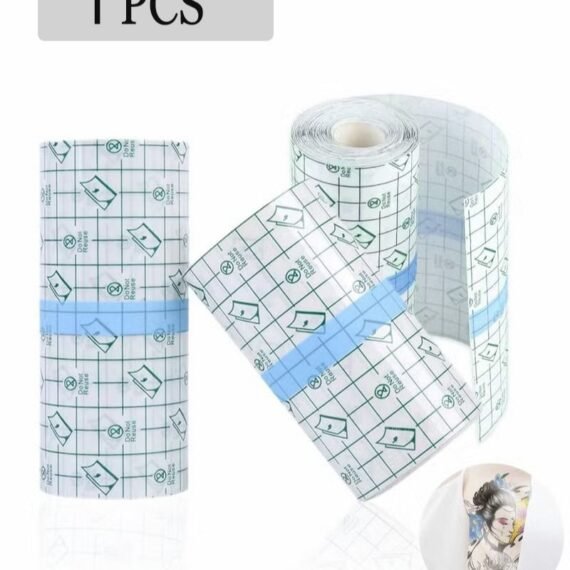Tattoo Aftercare Bandage, Transparent Film Dressing,PU Membrane Waterproof Sticker,Second Skin Healing Protective Bandages Stretch Antibacterial Wound Tape (2 m x 15 cm)