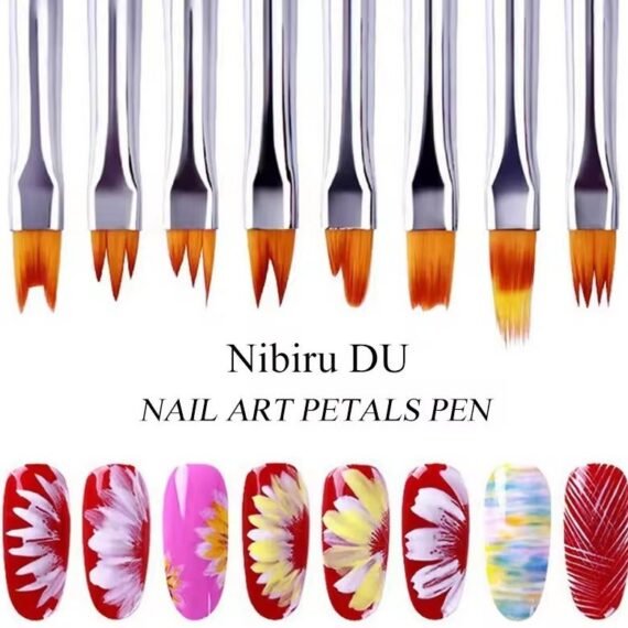 8Pcs Nail Art Brushes Set Professional Drawing Pen Gradient Painting Brush UV Gel Flower Painting Tool Manicure Supplies