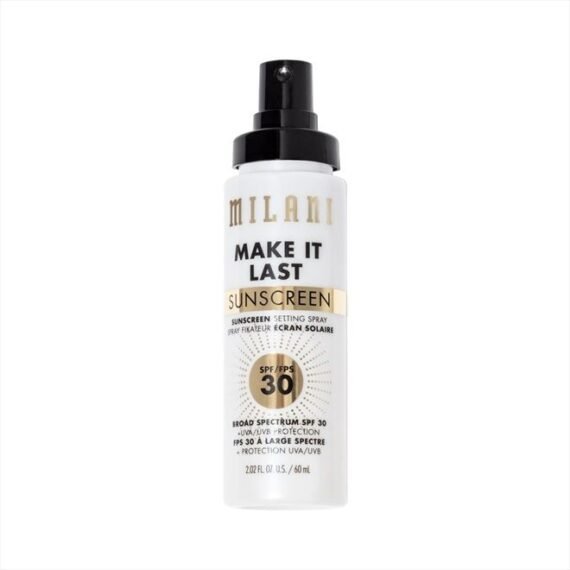 Make It Last Sunscreen Setting Spray with SPF30 - Makeup Primer and Sunscreen, Long Lasting Finishing