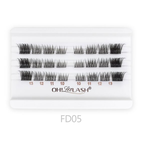 30pcs DIY Press-on cluster false eyelashes for daily & party use.individual eyelash extenson for women