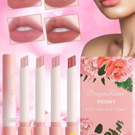4Pcs Matte Lipstick Set Moisture Lip Glossy Waterproof Long Lasting Lip liner Set Lipstick for Women Makeup