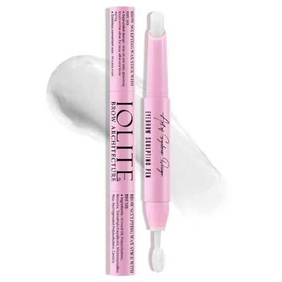 Brow Wax Sculpt and Set Dual Ended Clear Brow Styling Wax with Brush for Firm Flexible Hold Shaped and Defined Brows All Day Brow Lamination