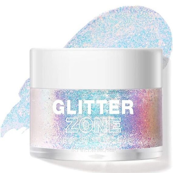 Holographic Body Glitter Gel - Cosmetic-Grade, Color Changing Glitter for Face, Body, and Hair, Safe and Easy to Use, Perfect for Festivals Parties, Vegan & Cruelty Free (Golden Mirage)